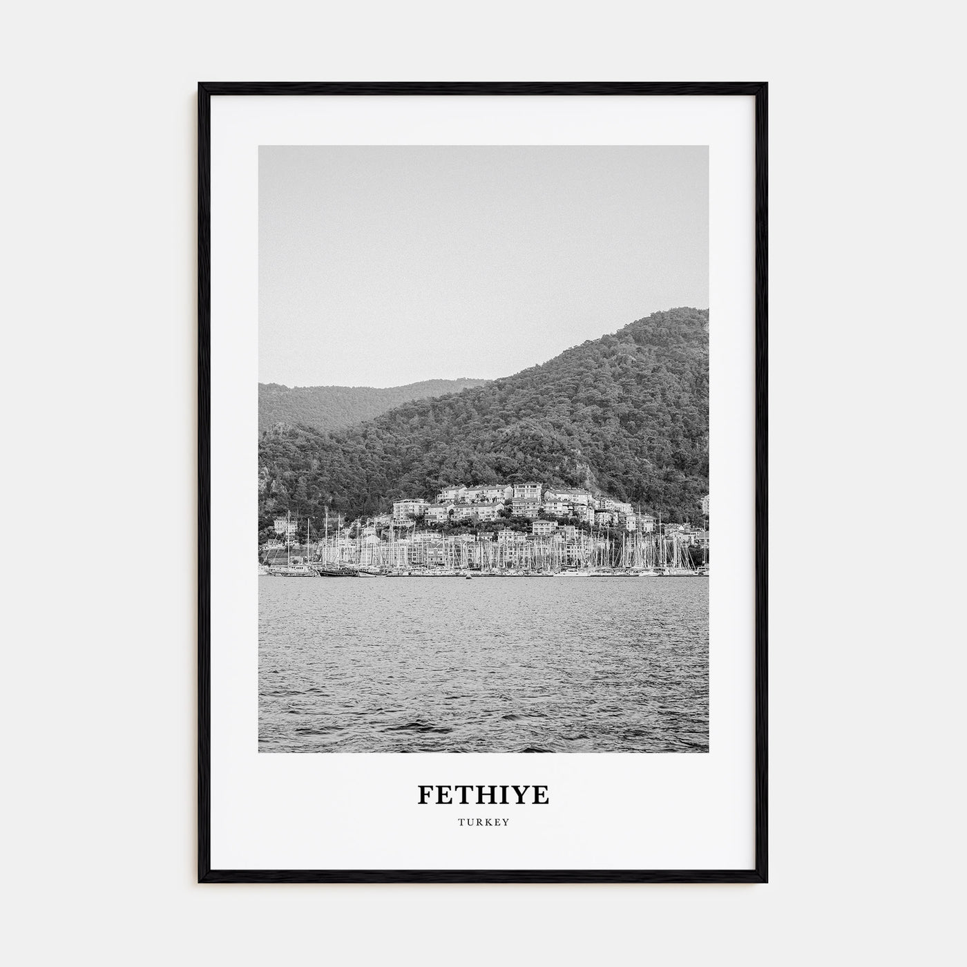 Fethiye Portrait B&W Poster