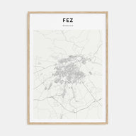 Fez Map Portrait Poster