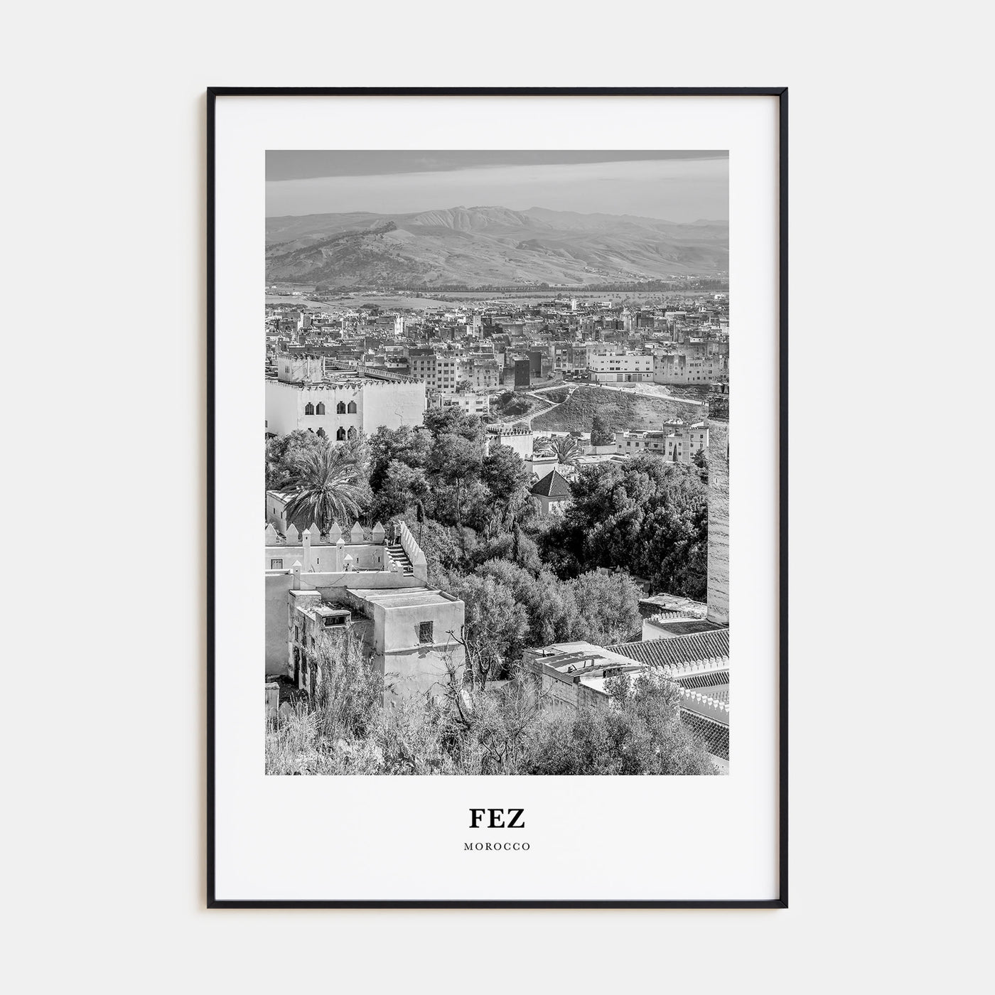 Fez Portrait B&W Poster