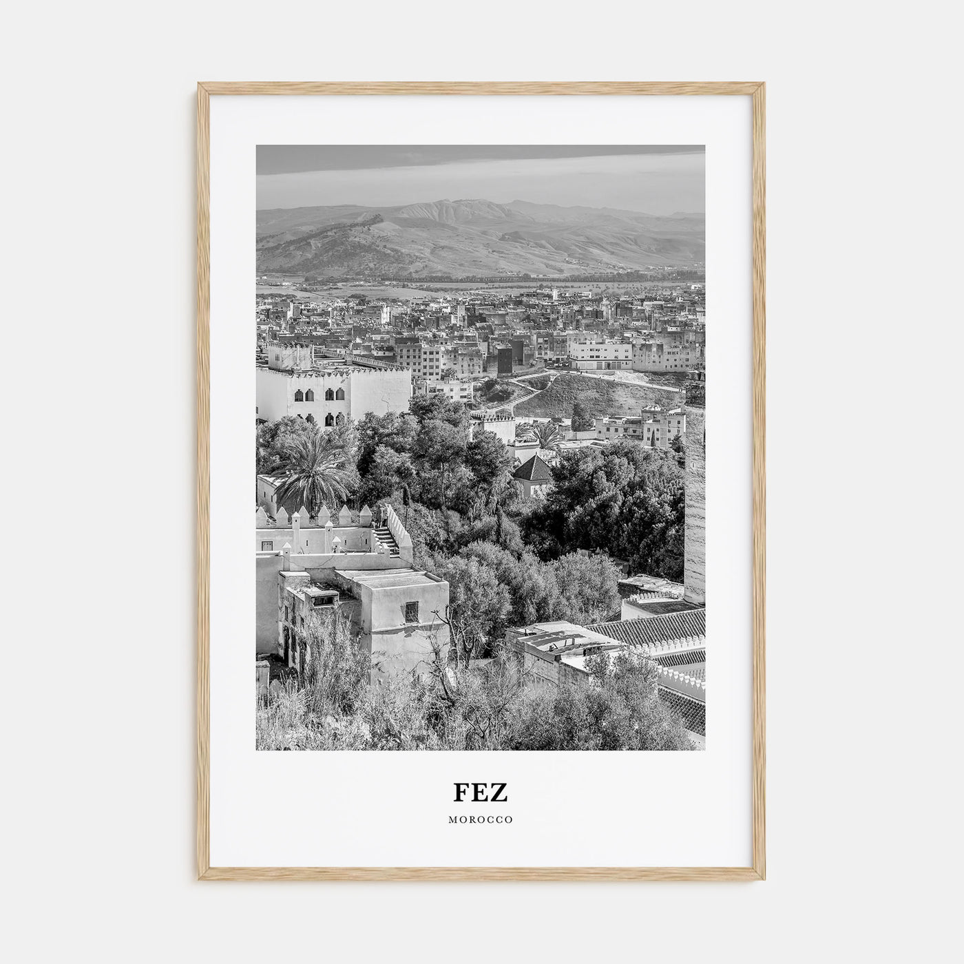 Fez Portrait B&W Poster