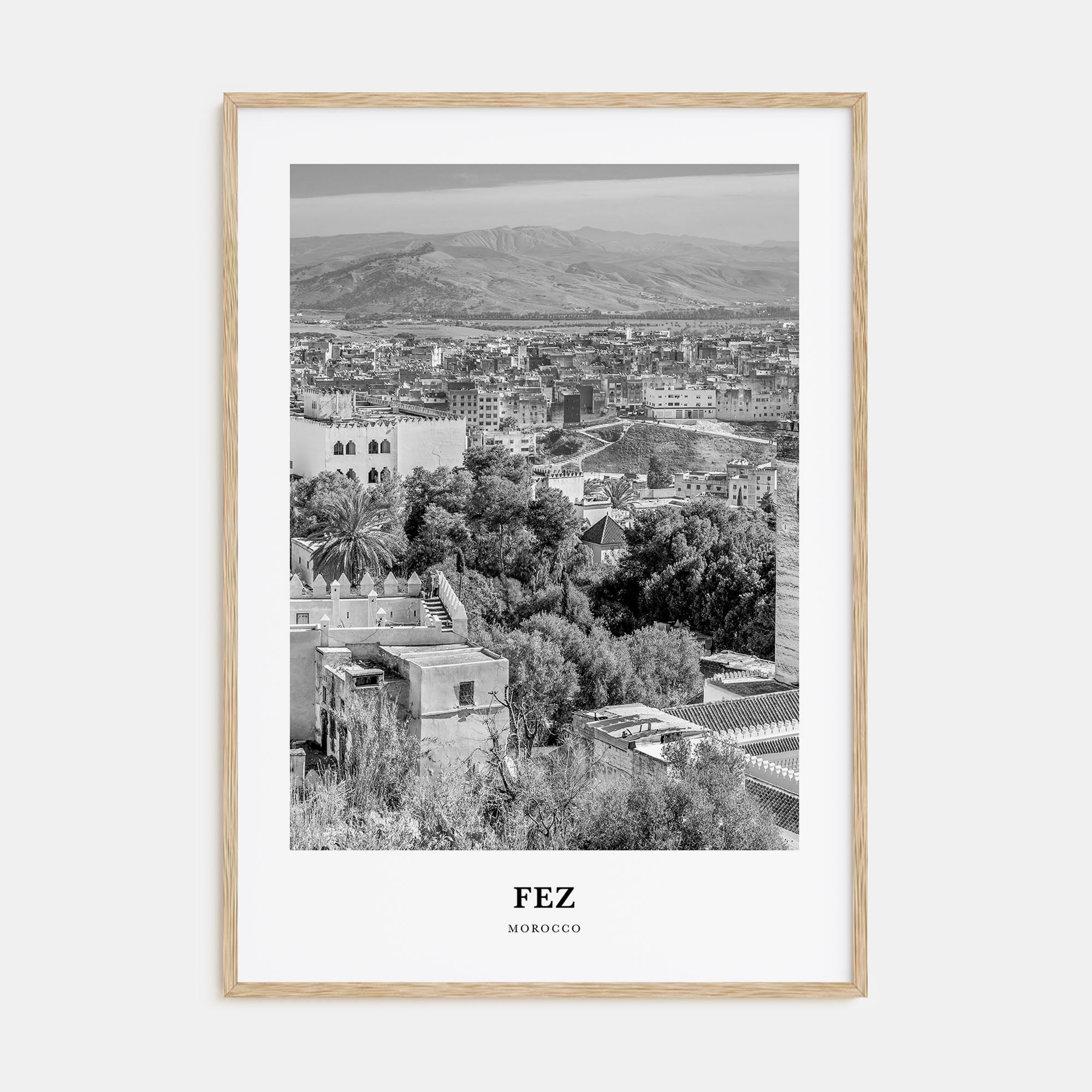 Fez Portrait B&W Poster