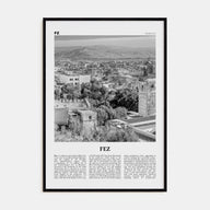 Fez Travel B&W Poster