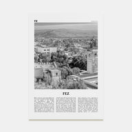 Fez Travel B&W Poster