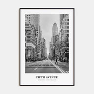 Fifth Avenue Portrait B&W Poster