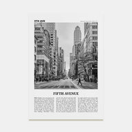 Fifth Avenue Travel B&W Poster