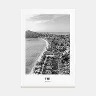 Fiji Portrait B&W No 1 Poster