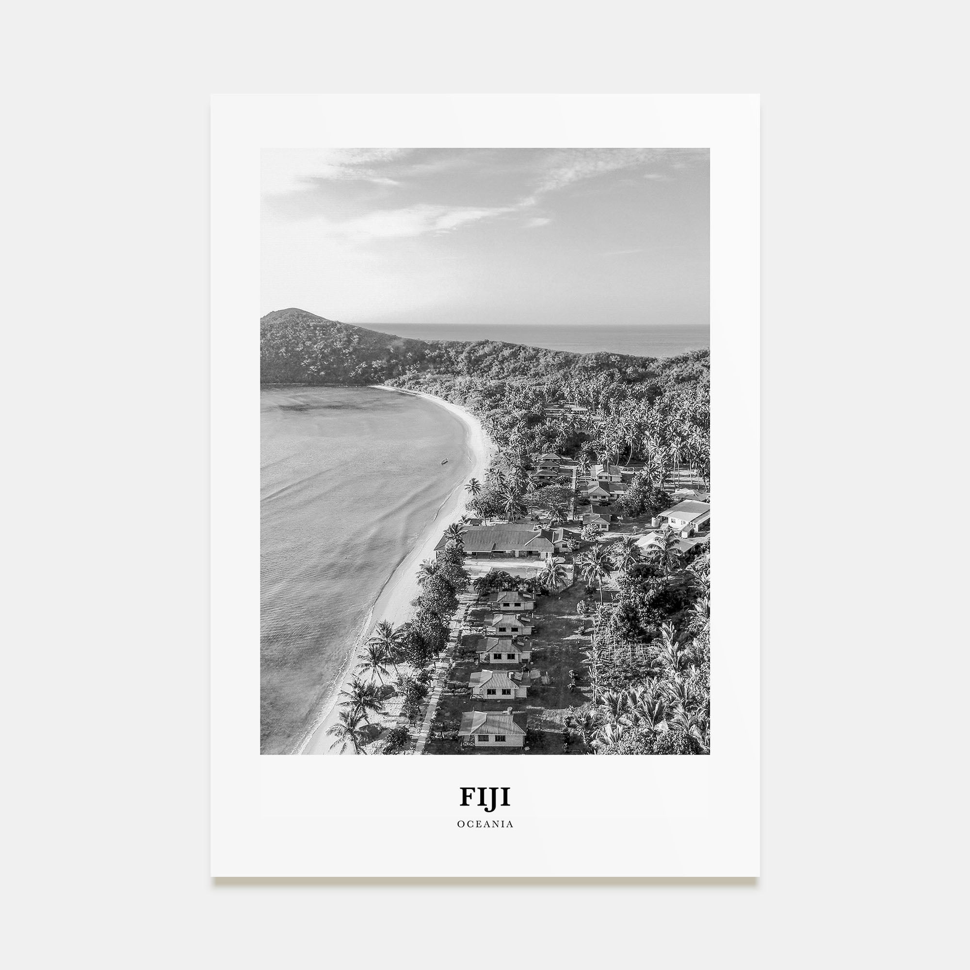 Fiji Portrait B&W No 1 Poster