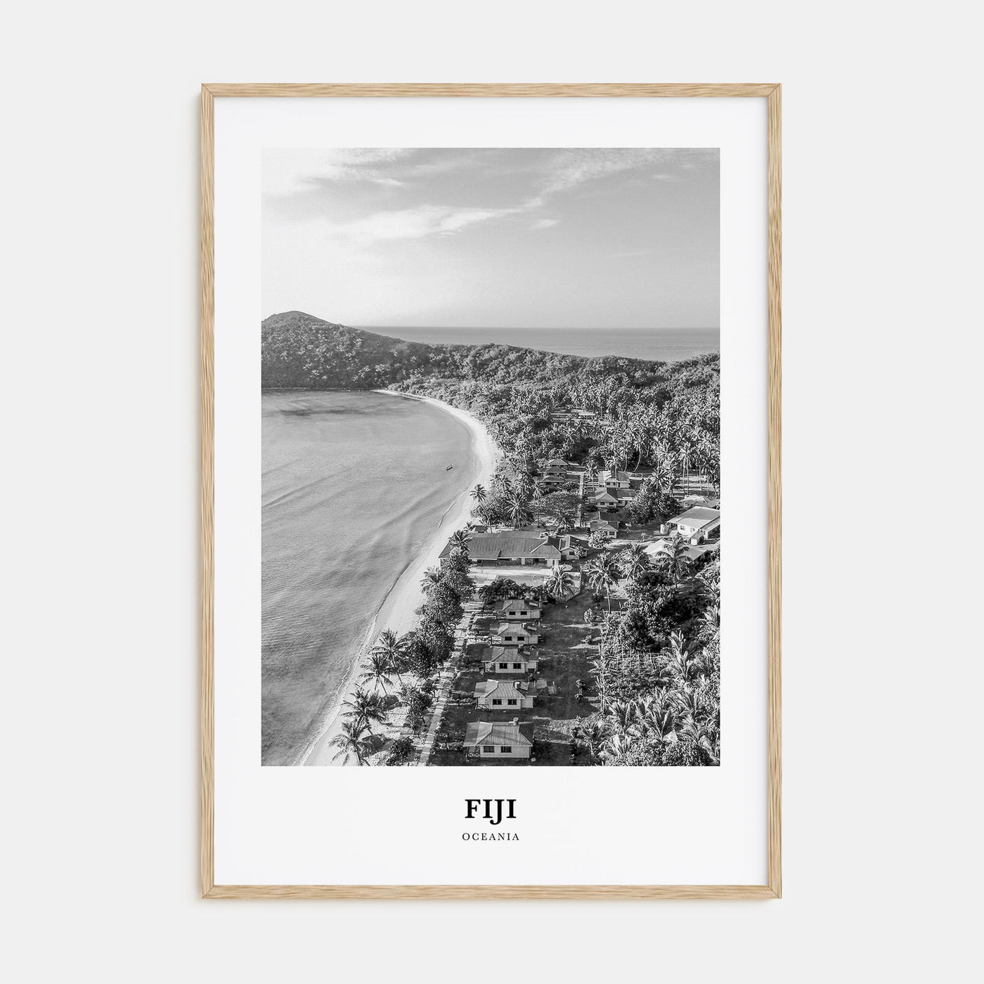 Fiji Portrait B&W No 1 Poster