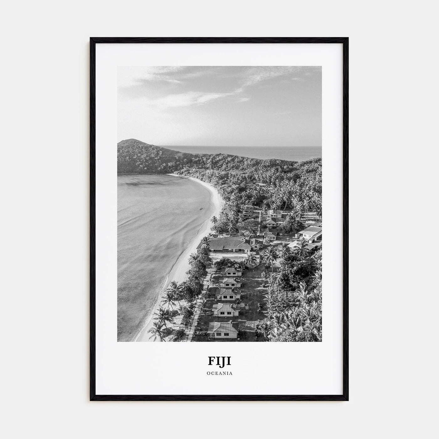 Fiji Portrait B&W No 1 Poster