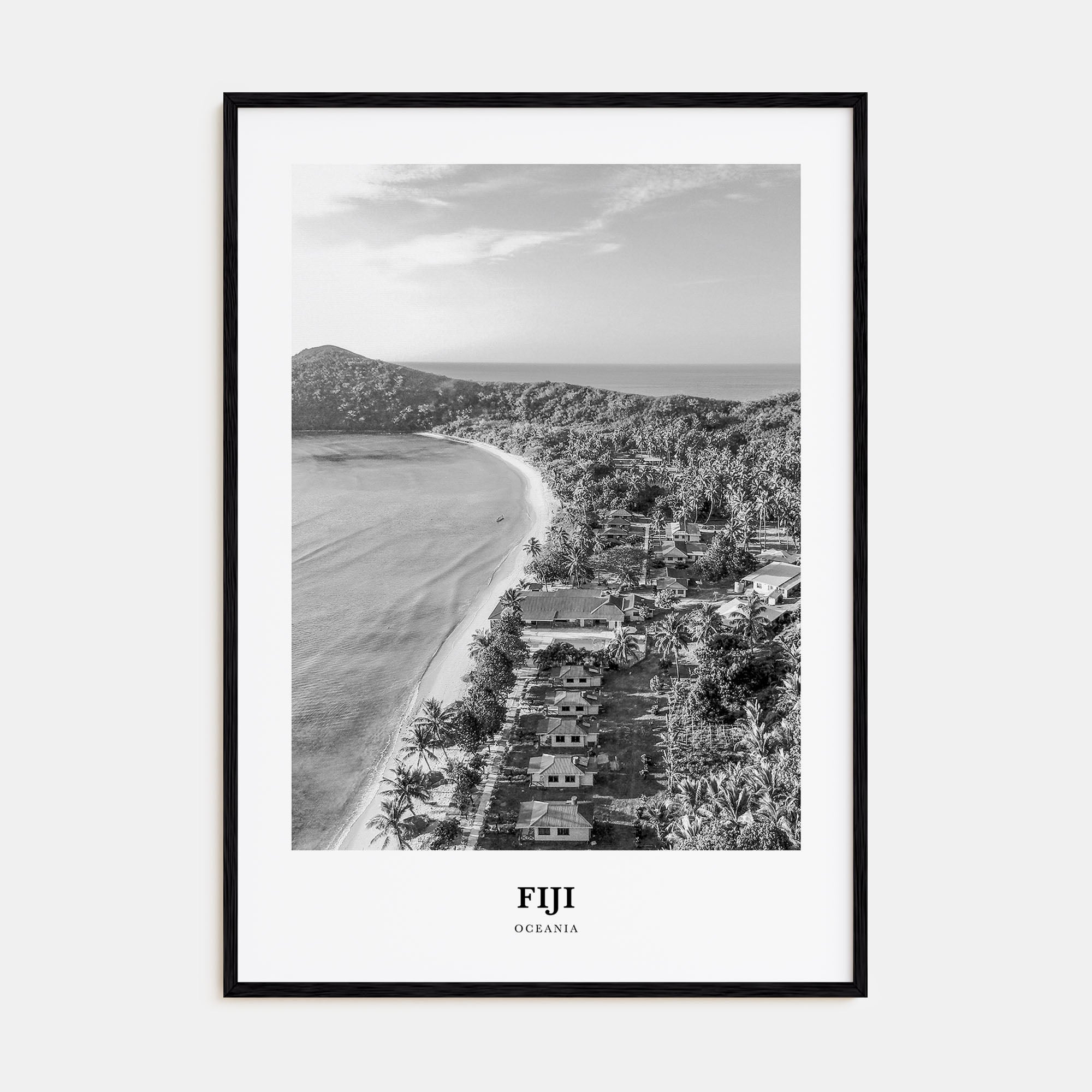 Fiji Portrait B&W No 1 Poster