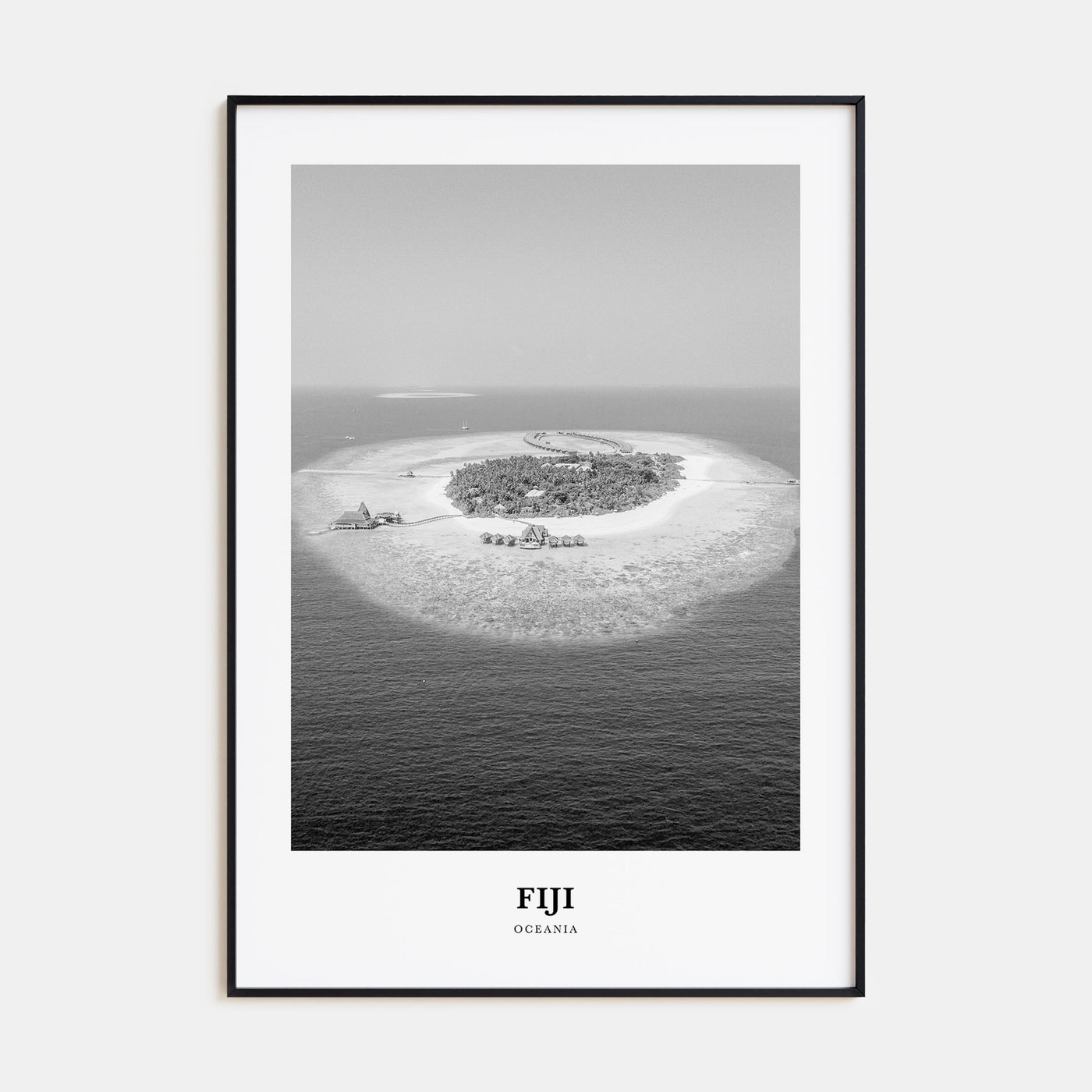 Fiji Portrait B&W No 2 Poster