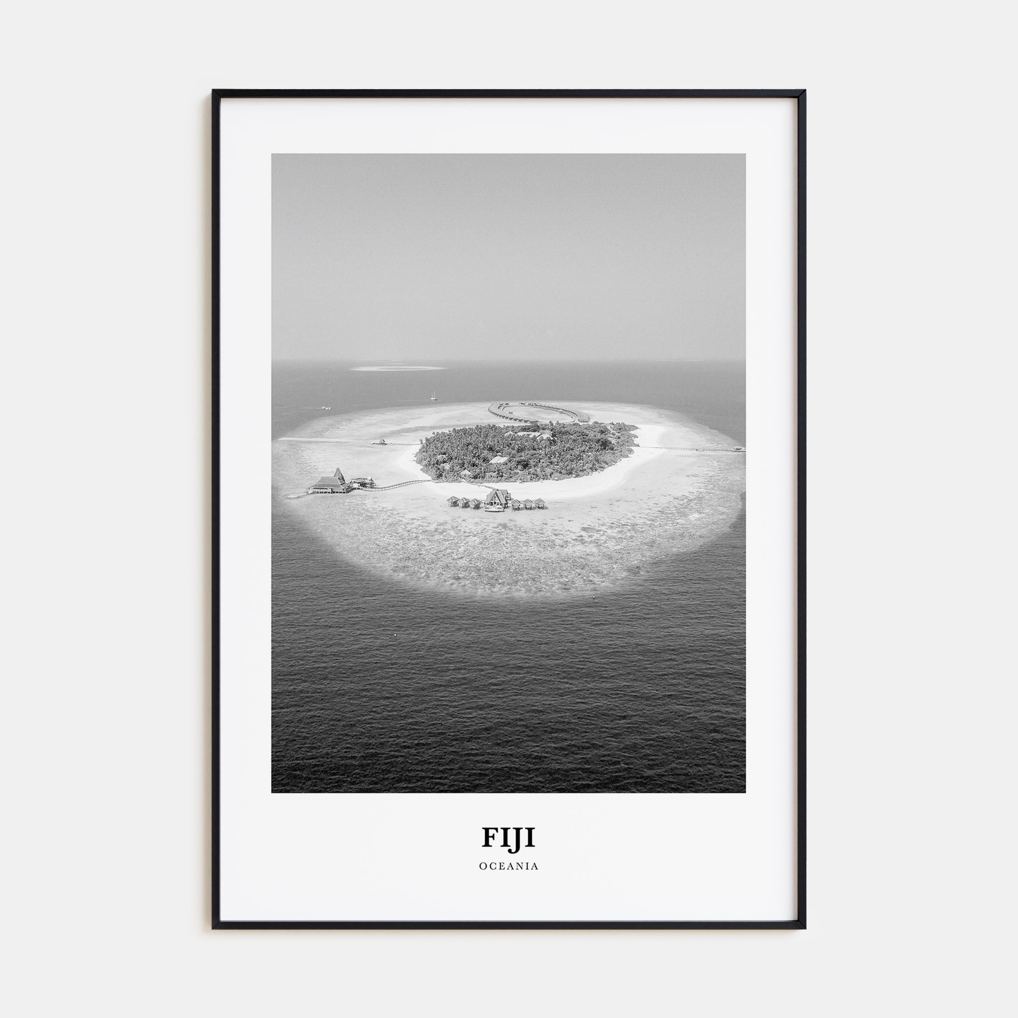 Fiji Portrait B&W No 2 Poster