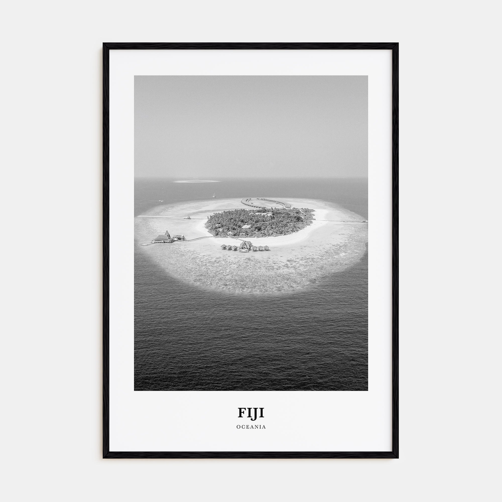 Fiji Portrait B&W No 2 Poster