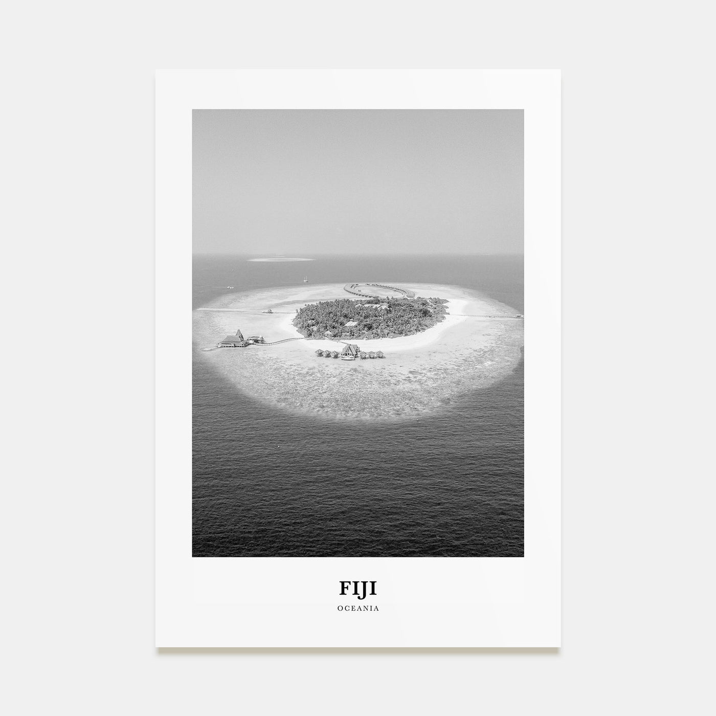 Fiji Portrait B&W No 2 Poster
