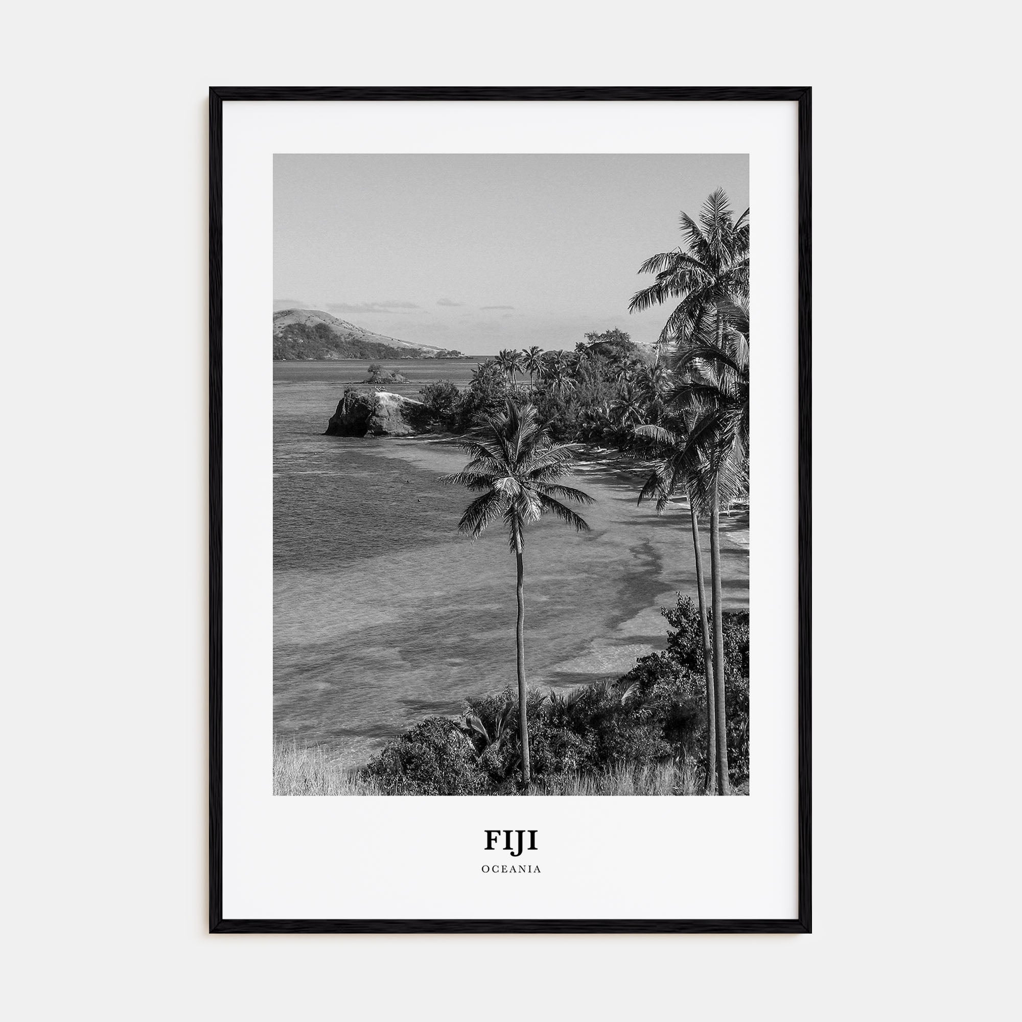 Fiji Portrait B&W No 3 Poster