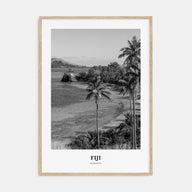 Fiji Portrait B&W No 3 Poster