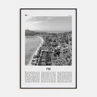 Fiji Travel B&W No 2 Poster