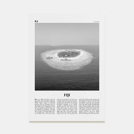 Fiji Travel B&W No 3 Poster