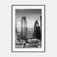 Financial District, New York City Photo B&W Poster