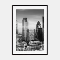 Financial District, New York City Photo B&W Poster