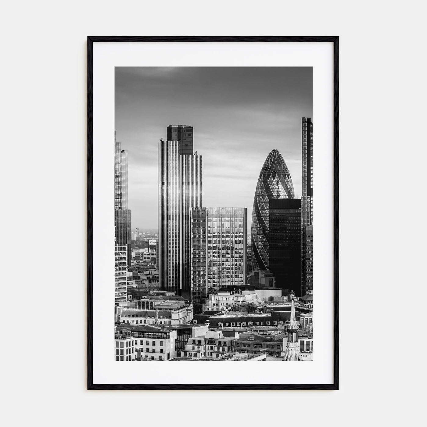 Financial District, New York City Photo B&W Poster
