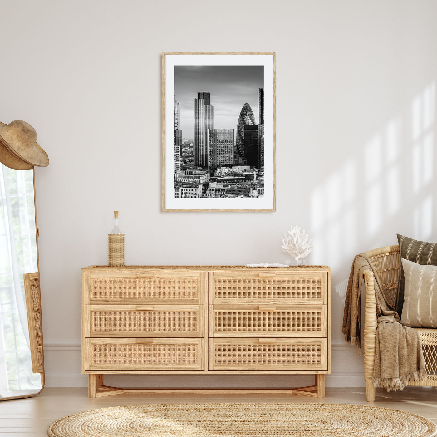 Financial District, New York City Photo B&W Poster