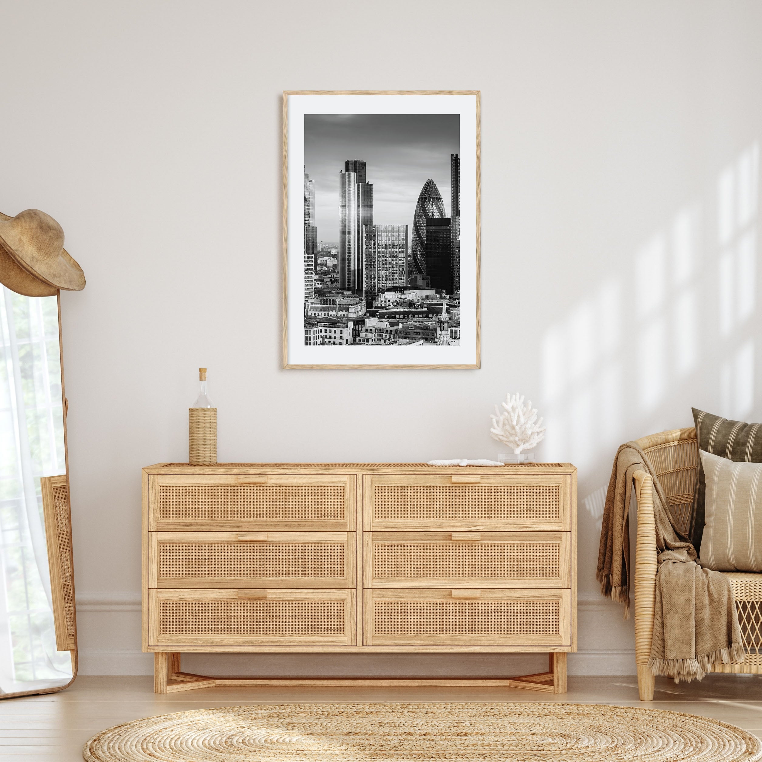 Financial District, New York City Photo B&W Poster