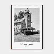 Finger Lakes Portrait B&W Poster