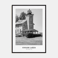 Finger Lakes Portrait B&W Poster