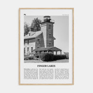 Finger Lakes Travel B&W Poster