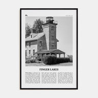 Finger Lakes Travel B&W Poster