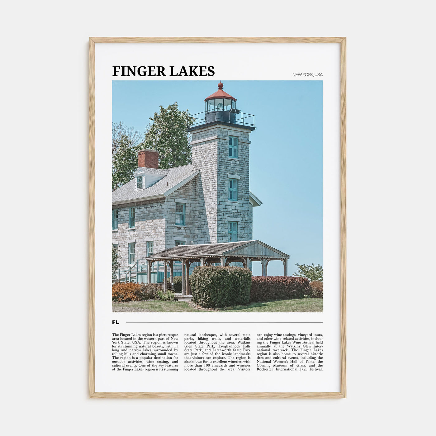 Finger Lakes Travel Color Poster