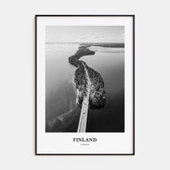 Finland Portrait B&W Poster