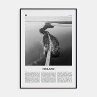 Finland Travel B&W Poster