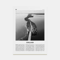 Finland Travel B&W Poster