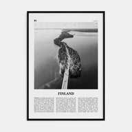 Finland Travel B&W Poster