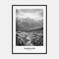 Fiordland National Park Portrait B&W Poster