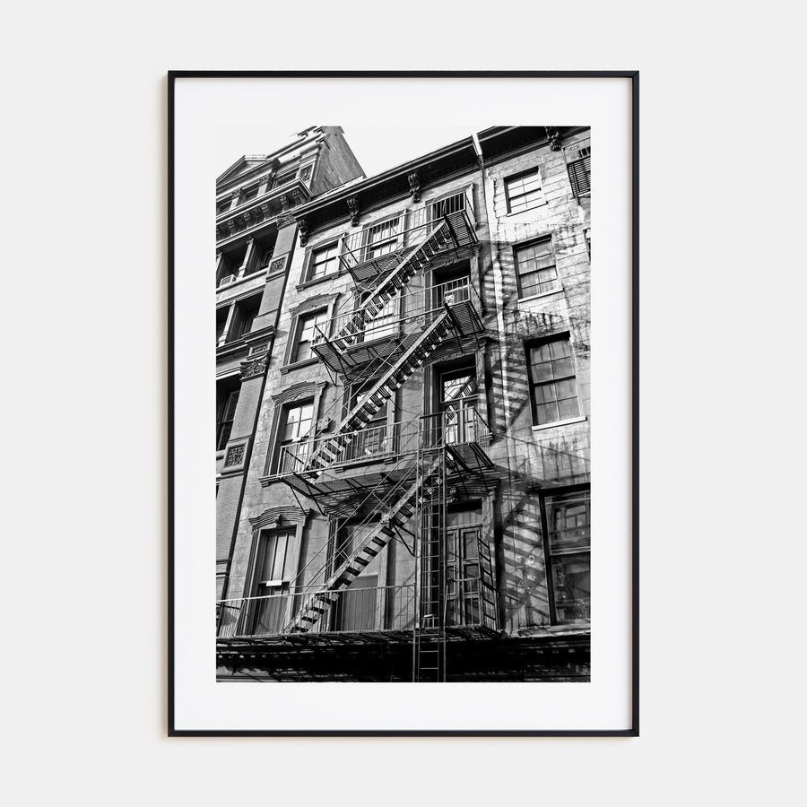 Fire Escapes Photo B&W No 1 Poster