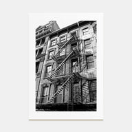 Fire Escapes Photo B&W No 1 Poster