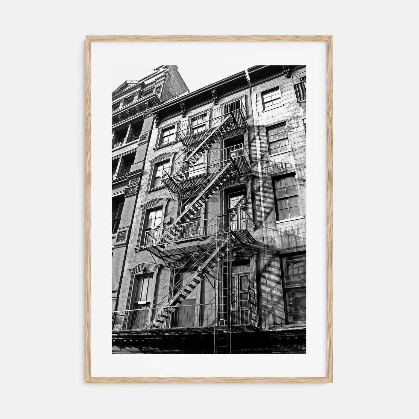 Fire Escapes Photo B&W No 1 Poster