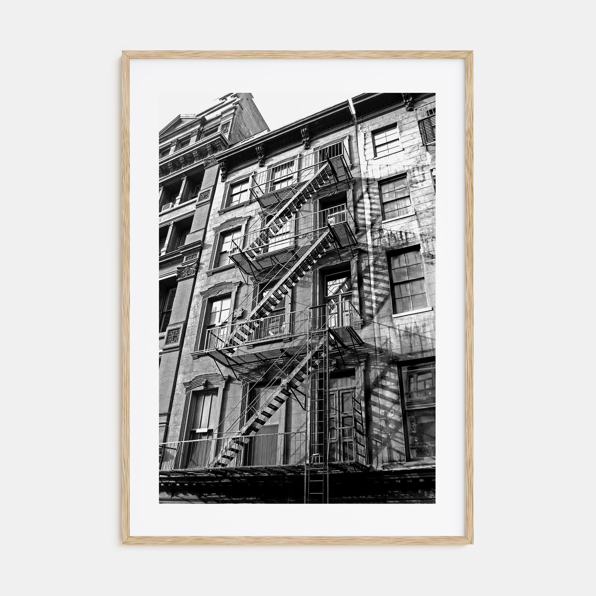 Fire Escapes Photo B&W No 1 Poster