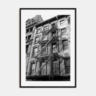 Fire Escapes Photo B&W No 1 Poster