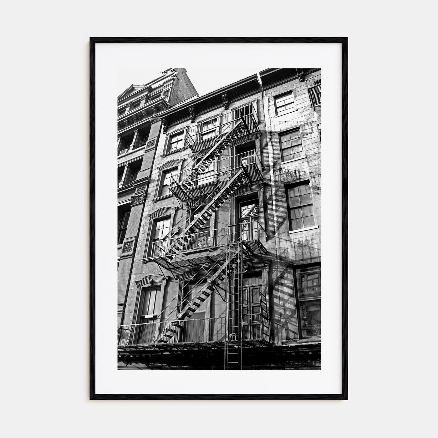 Fire Escapes Photo B&W No 1 Poster