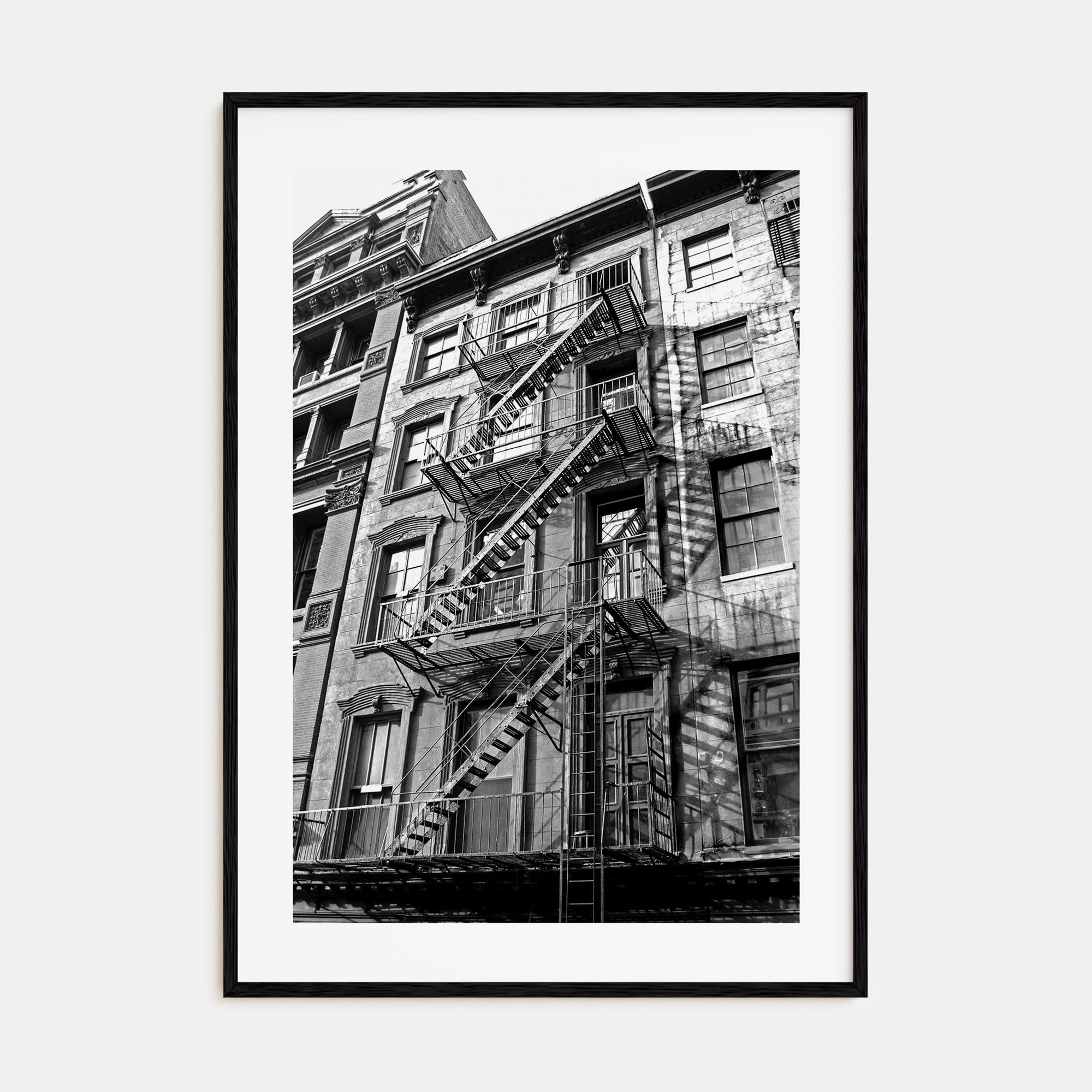 Fire Escapes Photo B&W No 1 Poster