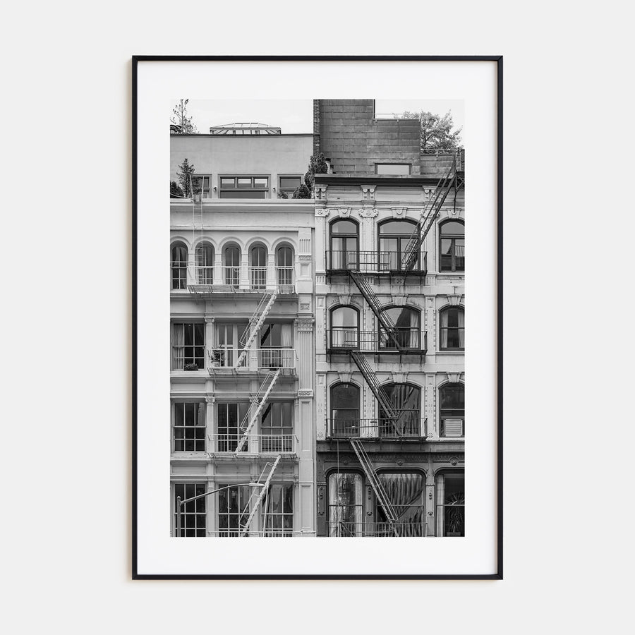 Fire Escapes Photo B&W No 2 Poster