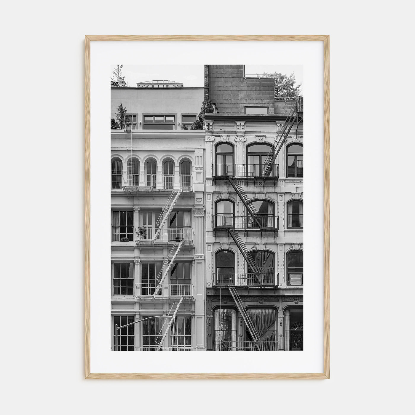Fire Escapes Photo B&W No 2 Poster