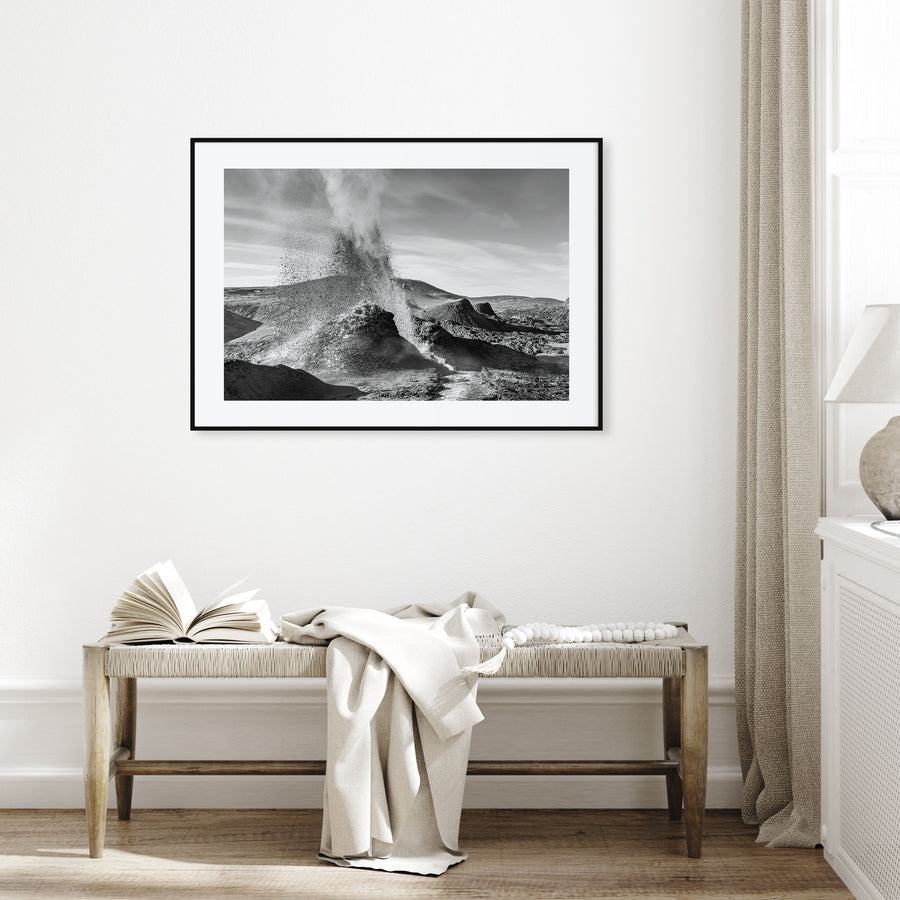 Fire Island Landscape B&W Poster