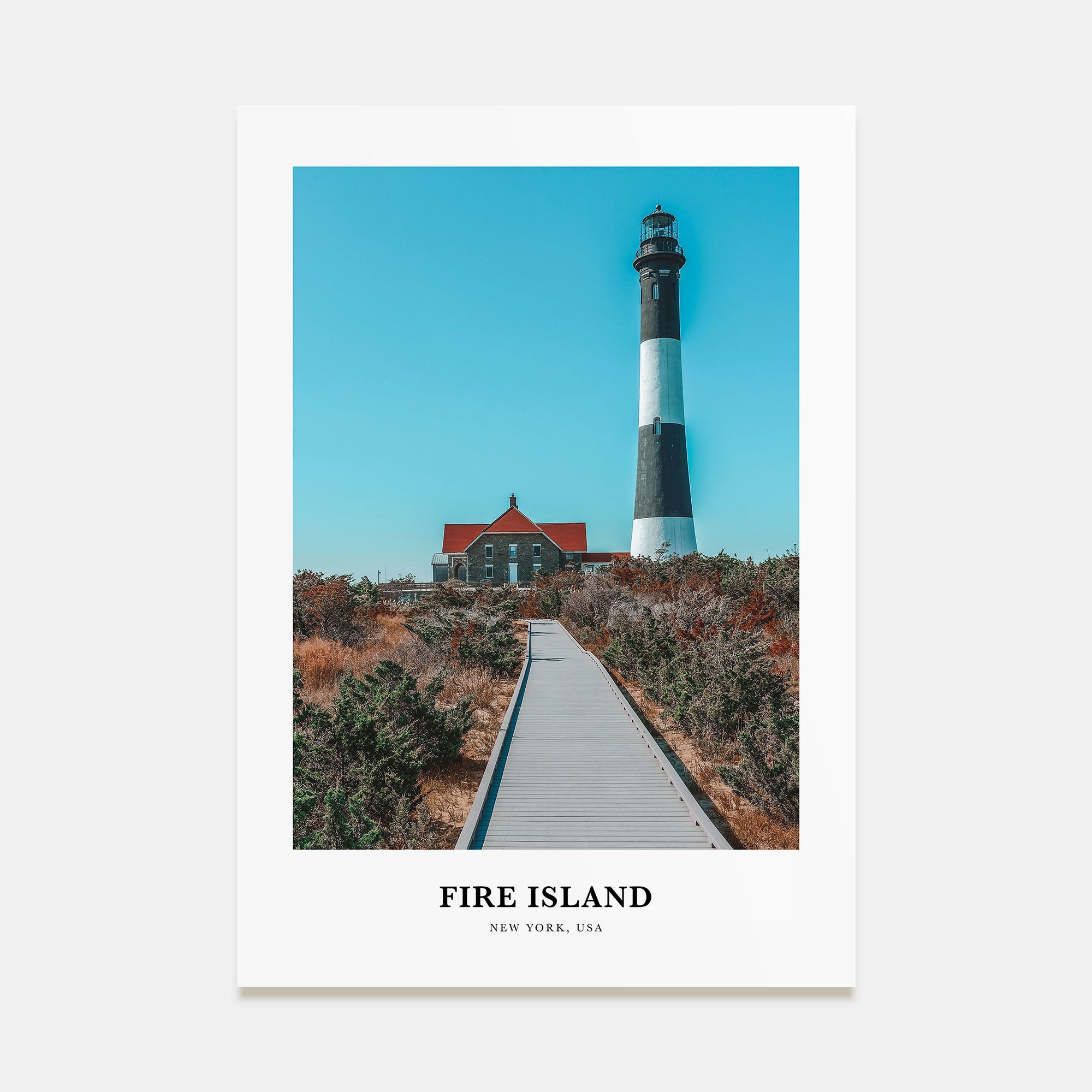 Fire Island Portrait Color No 2 Poster