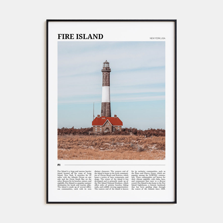 Fire Island Travel Color No 1 Poster