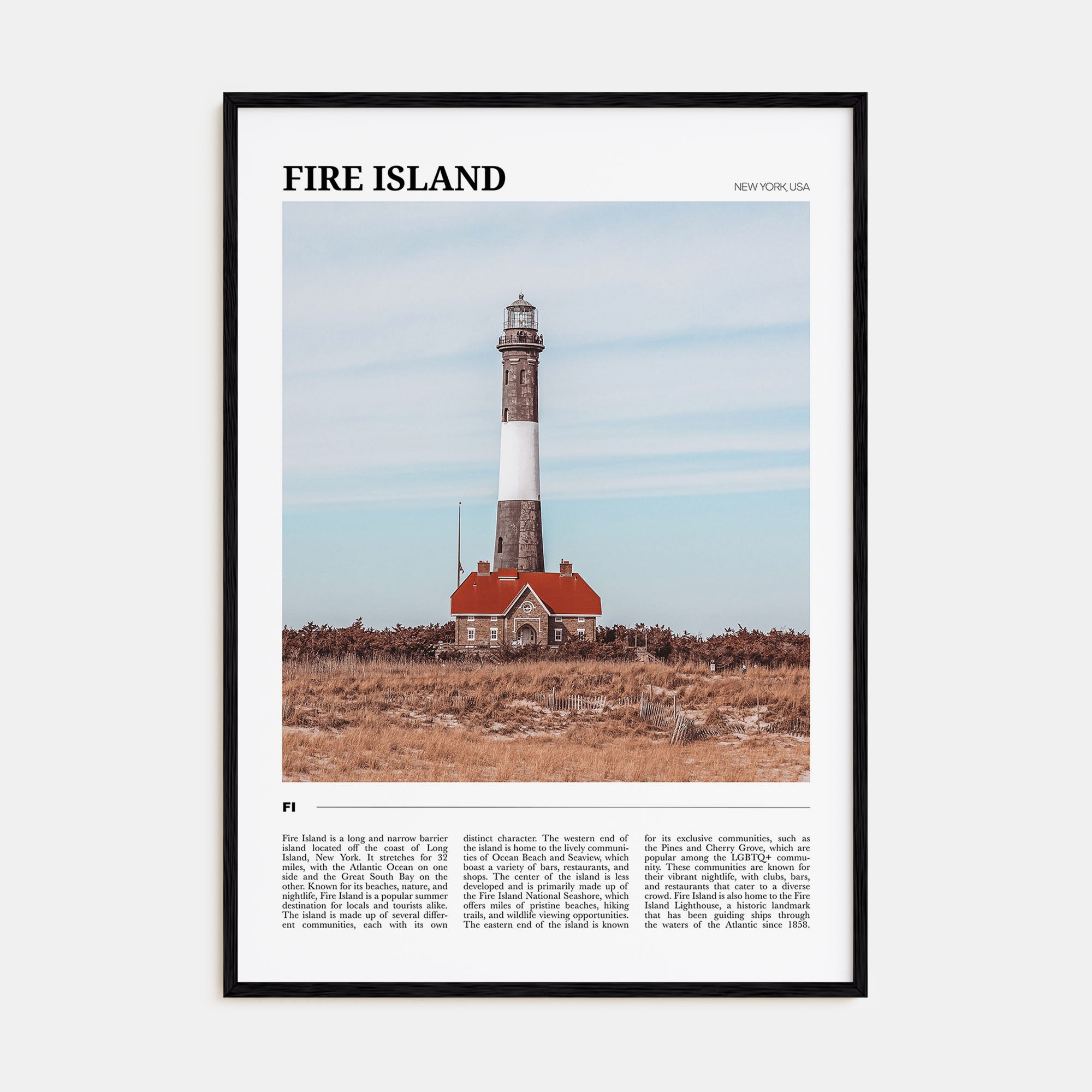 Fire Island Travel Color No 1 Poster